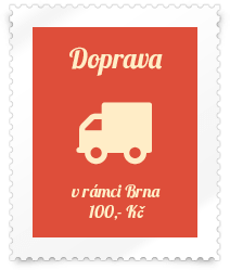 Doprava - v rámci Brna 100,- Kč